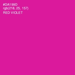 #DA199D - Red Violet Color Image